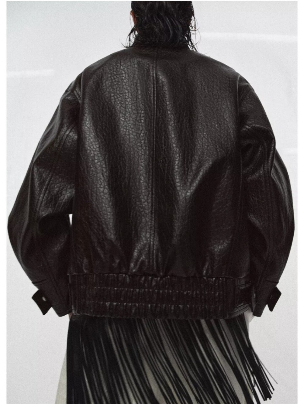 ZARA FAUX LEATHER JACKET BROWN NEW - Picture 2 of 8